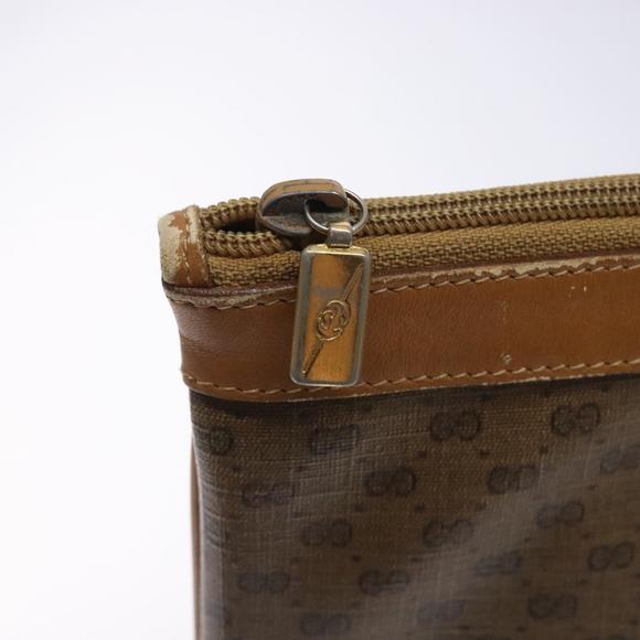 GUCCI Micro GG Supreme Clutch Bag PVC Beige 017 123 0025 Auth gh252